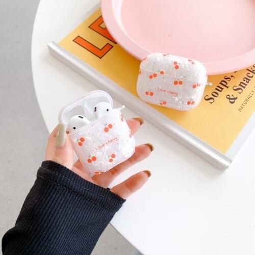 For AirPods 1 2 3 / AirPods Pro Headset Case Cute Sweet cherry shell Wireless BluetoothEarphone Protection Cover Air Pods Case