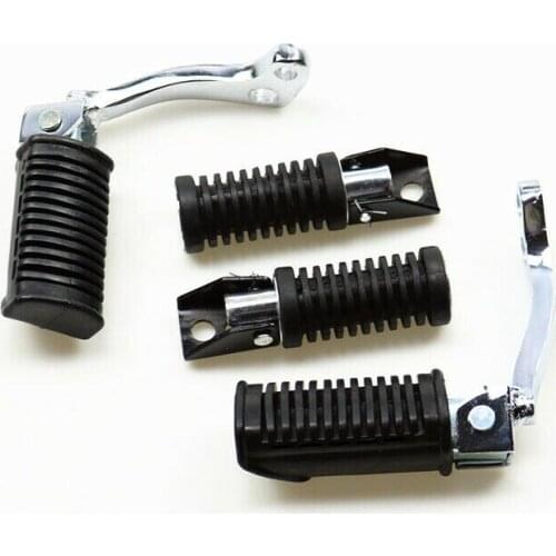 Black Motocross Front & Rear Foot Pegs rests Pedals For Suzuki GN125