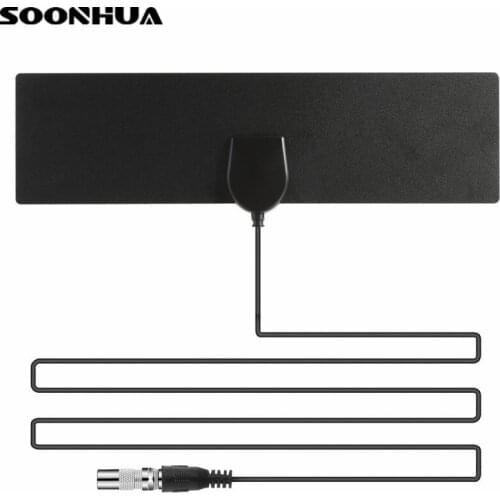 SOONHUA HD Digital Indoor TV Antenna HD Flat Design 20 dBi Gain Amplified 25 Miles Range HD TV DTV Box Digital Antenna 3m Cable