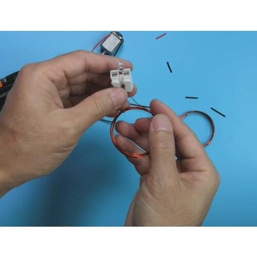 Electromagnetic induction wireless charging school students physical science experiment electronic technology invention manual