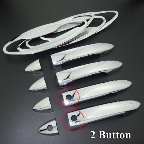 For Honda Accord 2013-2017 9th Gen ABS Chrome Door Handle Cover & Door Bowl Cover Car Styling Decorate 2014 2015