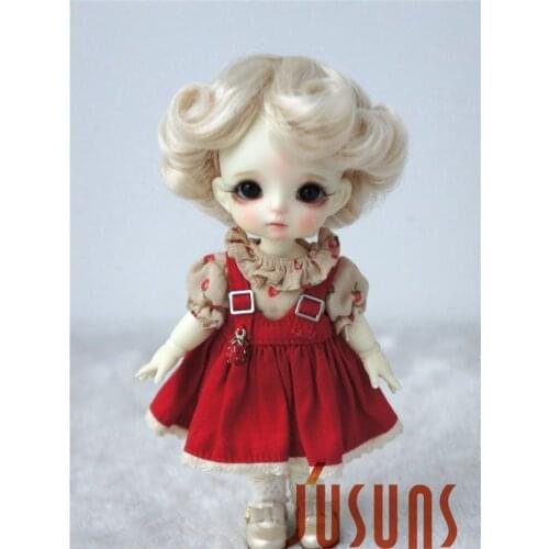 JD369 1/8 Popular doll wigs Fashion curly wig size 5-6inch BJD synthetic mohair doll wigs fashion doll accessories
