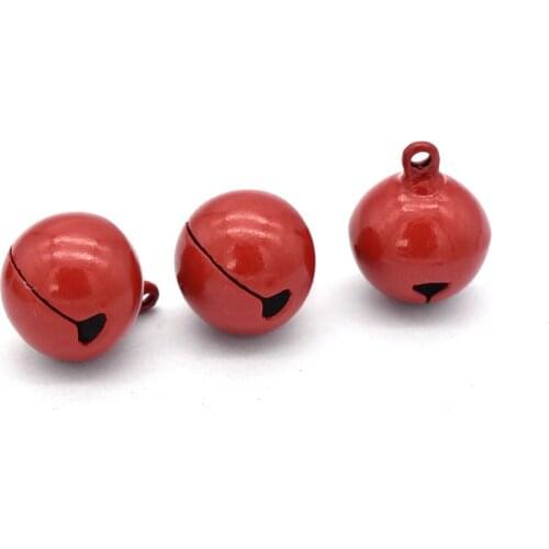 Red Bell Jingle Bell Christmas Bell Charms Holiday Charms Dog Pet Charms Drops Pendants Bells for Cat Collar Christmas