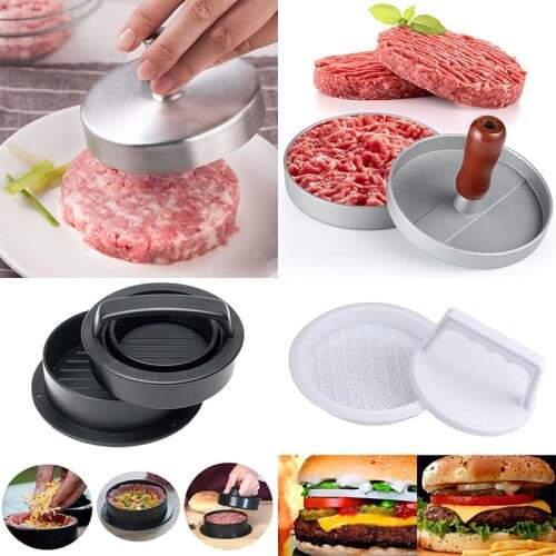 Kitchen Hamburger Maker Hamburger Press Round Shape Non-Stick Chef Cutlets Hamburger Meat Beef Grill Burger Press Patty Mold