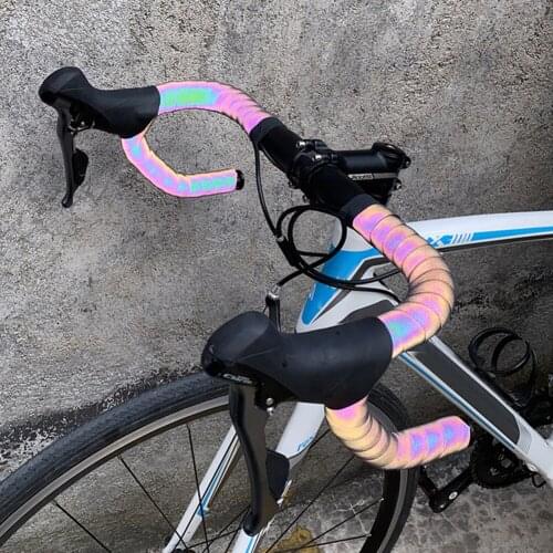 Bike Handlebar Tape Cycling EVA PU Handle Bar Belt Color-Changing MTB Road Wrap Easily Installation Personal Bicycle Parts
