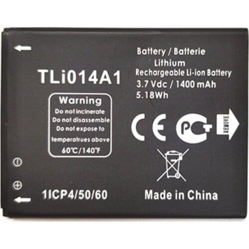 TLI014A1 1400mAh Li-ion battery for Alcatel one touch Fire 5020 5020D 4012 4012A 4012X CAB31P0000C1 / CAB31P0000C2 Battery