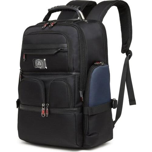 Fashion Backpack with Headphone USB Chargeable Port Nylon Commuter Business Backpack Splashproof Student 14-inch Laptop Bag