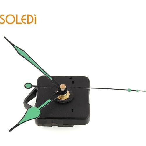 Quartz Clock Movement Mechanism Parts Tool Set with Green Hands Quiet Silence #2