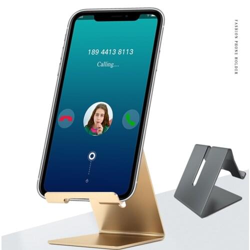 Aluminum Alloy Phone Holder Stand for iPhone 11 Xiaomi Redmi Metal Phone Mobile Phone Stand Desk For Honor 11 10 Note 9 8