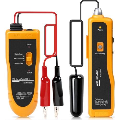KOLSOL F02 Underground Cable Locator Wire Tracker Lan With Earphone For Tracking Pipeline Wall Cable & Hidden-wires Locating
