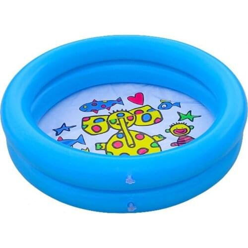 Portable Inflatable Pool Thicken Blow Up PVC Round Swimming Pool for Kids Toddler Anti-slip Skin-friendly Baby Swimming Pool