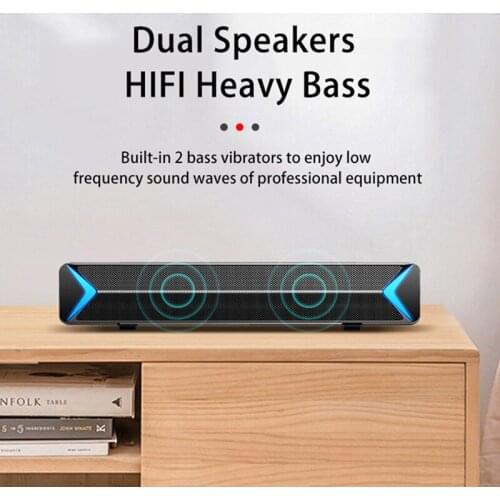 S13 Soundbar for TV Home Theater Computer Speaker Bluetooth Speaker Surround Sound Bar with AUX USB FM Radio