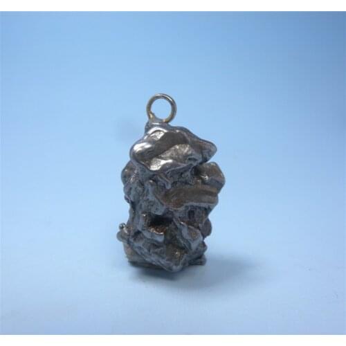 Argentine natural stone iron meteorite pendant genuine extraterrestrial black nickel-iron meteorite mineral crystal specimens