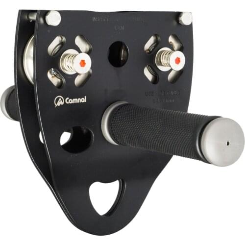 35KN Rock Climbing Mountaineering 13mm Cable Rope Pulley with Handle Grip