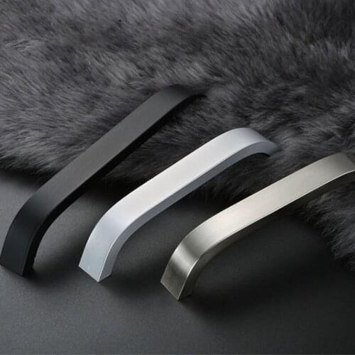 Modern simplicity Kitchen Cabinet Knobs and Drawer Pull Aluminum alloy Interior Doors European Fashion Furniture Handle Hardware