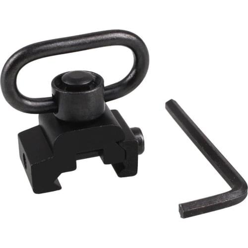 Tactical Airsoft AR15 Universal Strap Gun Sling Attachment Aluminum Sling Adapter Mount Fits 20mm Picatinny Rail