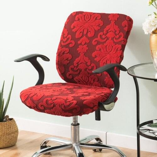 Thick Plush Seat Cover Removable Spandex Anti-dirty Computer Chair Cover for Dining Room Kitchen Office seat housse de chaise