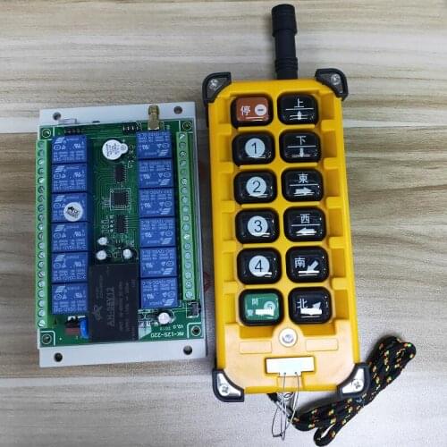 433mhz Universal AC 220V 10A relay 12CH RF Remote Control Switches Receiver& Transmitters Switch power on/off lighting