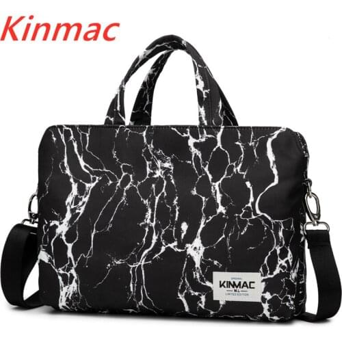 Kinmac Brand Waterproof Messenger Laptop Bag 13,14,15,15.6 inch, Black Marble Case For MacBook Air Pro13.3,15.4 Dropship V128