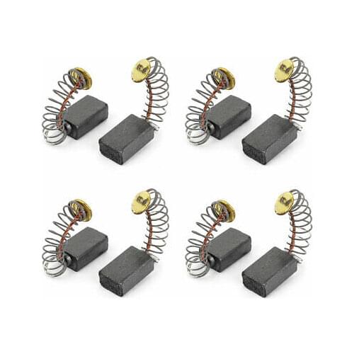 Spare Part Spring Type Electric Drill Motor 12 x 8 x 5mm Carbon Brushes