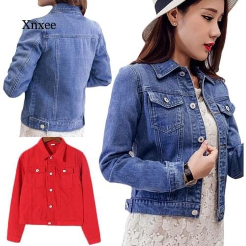 Women Denim Jacket Spring Summer Womens Denim Jacket Denim Jacket Female Jeans Coat Casual Outwear Jean Jacket Chaquetas
