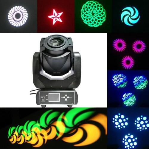 LCD Display 3 Face Prism 90W Gobo Led Moving Head Spot Light DMX Controller 6/16 Channel Stage Lighting For Night Club DJ Party