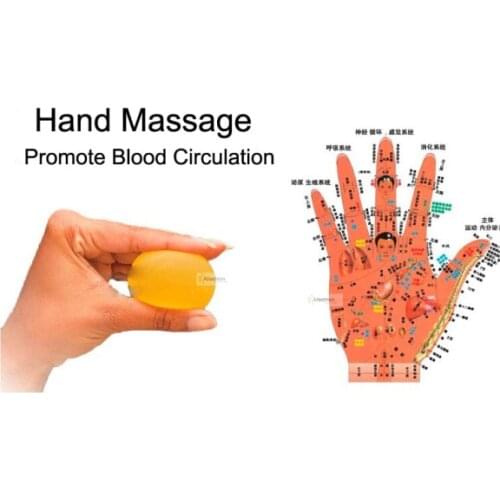 1pc silicone massage ball Relieve hand fatigue relax egg Antistress massager Exerciser hot Item