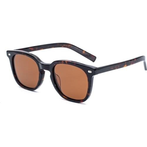 2021 Polarized sunglasses for men acetate designer sun glasses for women brown acetate vintage sunglasses gafas de sol mujer