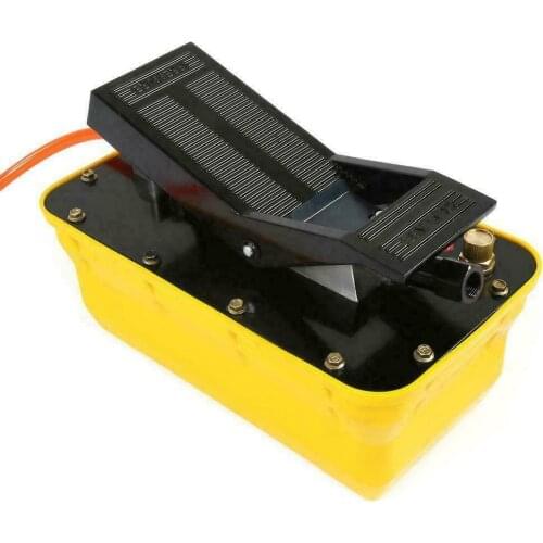 2.3L Air Hydraulic Foot Pump 3/8 NPT Single Acting Pneumatic with Hose &Coupler Car Beam Calibration Instrument Accessory Sheet