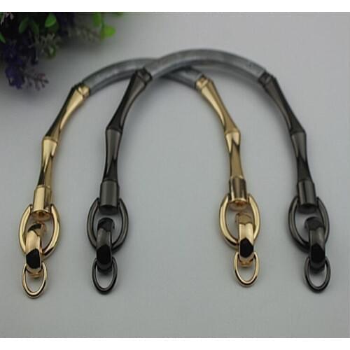6 PCS/lot) metal plating processing leather handbag shoulder appliance with holding the handle link buckle decorative accessori