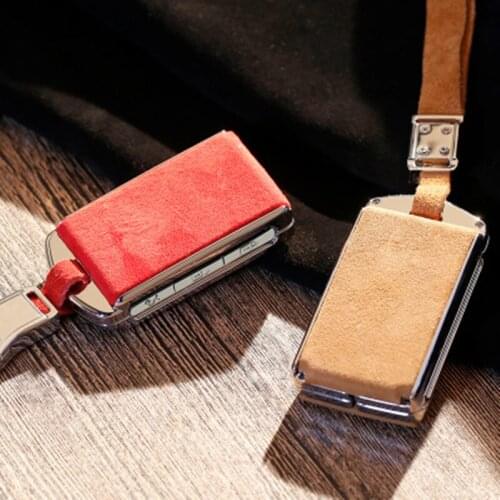 Key case For Volvo XC90 XC60 S90 V90 Car Galvanzed Alloy&Suede Leather Key Holder Case Cover Fob Smart Key Replacement Cover