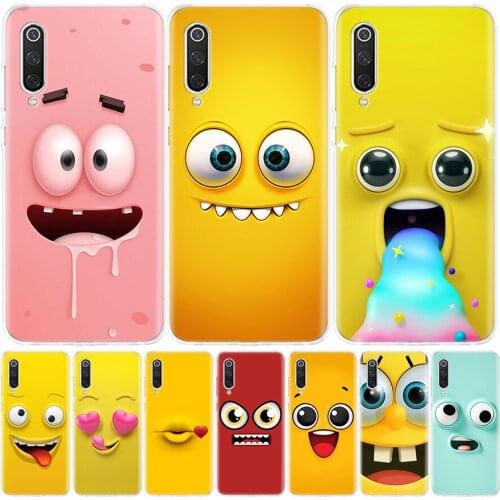 Funny Face Soft Cute Phone Case For Xiaomi Mi Note 10 11 9 8 10T 9T CC9 A1 A2 A3 Poco F1 X3 F2 Pro Lite 5X 6X Cover Coque