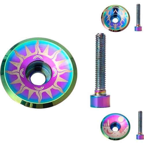 Bike Stem Cover Aluminium Alloy Ultra Light Headset Cover With Screw For 28.6Mm Front Fork Head Bicycle