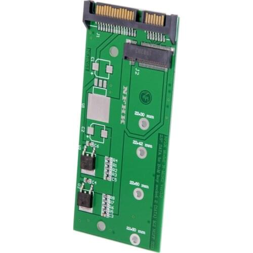 CY M.2 NGFF PCI-E 2 Lane SSD to 7mm 2.5" SATA 22pin Hard Disk Case PCBA for E431 E531 X240S Y410P Y510P