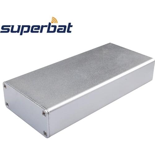 Superbat 4.32"*2"*0.82"(L*W*H) Extruded Silver Aluminum Case Electronic Instrument PCB Amplifier DIY Enclosure 110*51*21 MM