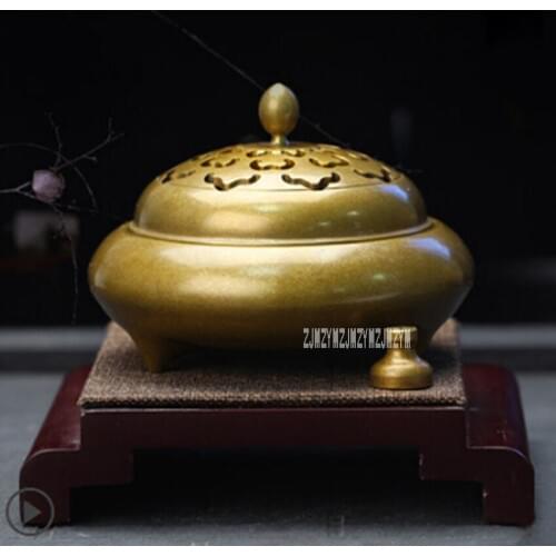 Pure Copper Incense Burners Furnace Antique Buddha Incense Disc Indoor Decoration Home Tea Ceremony Aroma Burner H-20161119 Hot
