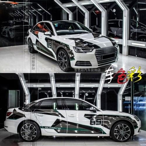 FOR Audi A3 A4 A5 A6 A7 A8 car stickers body appearance modified personality sports racing decals