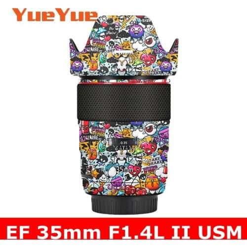 For Canon EF 35mm F1.4 L II USM Macro Anti-Scratch Camera Lens Sticker Coat Wrap Protective Film Body Protector Skin Cover