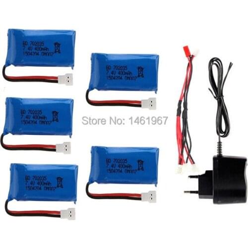 Global Drone GW007 RC Quadcopter Spare Parts 7.4V 400mAh Battery with charge