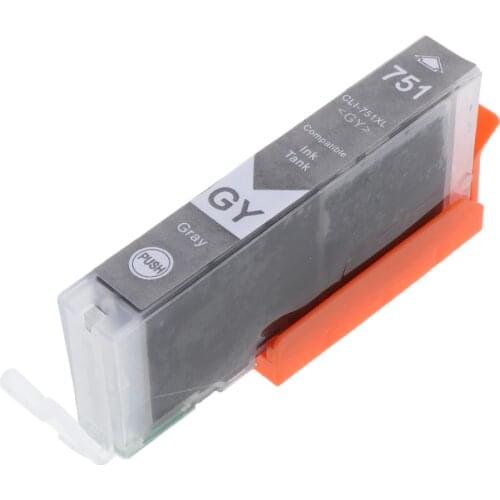 PGI 750/CLI 751 One Case Ink Cartridges Compatible for MG7170 Printer with Chip-gray