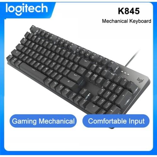 Logitech K845 Wired Keyboards 104 Keys USB Wired Backlight Mechanical Gaming Keyboard For PC Computer Gaming Keyboard
