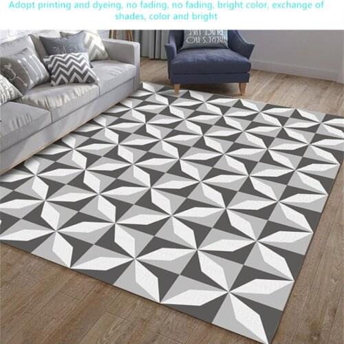 Nordic Modern Carpet Polyester Rug and Carpets for Living Room Floor Child Kids Play Mat Bedroom Bathroom Home Door Mat