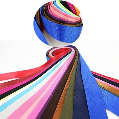4Yards 25-50mm Polyester Nylon Thick Webbing Tape DIY Manual Child Safety Seat Backpack Pet Strap Belt Binding Crafts Material