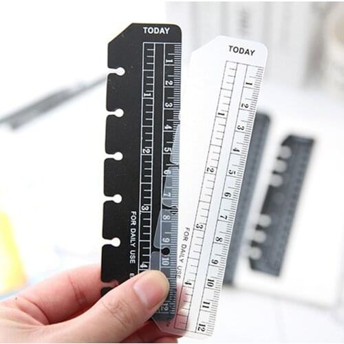 2pcs A5/A6 Loose-leaf Bookmark Ruler DIY Loose-leaf Notebook A6 Design Templates for Quilting Kawaii Accessories Flexible Rulers