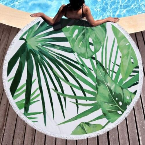 Microfiber Round Fabric Bath Beach Towels Round Large Yoga Towel With Microfiber Beach Beach Mat Blanket Cover Home Decorative