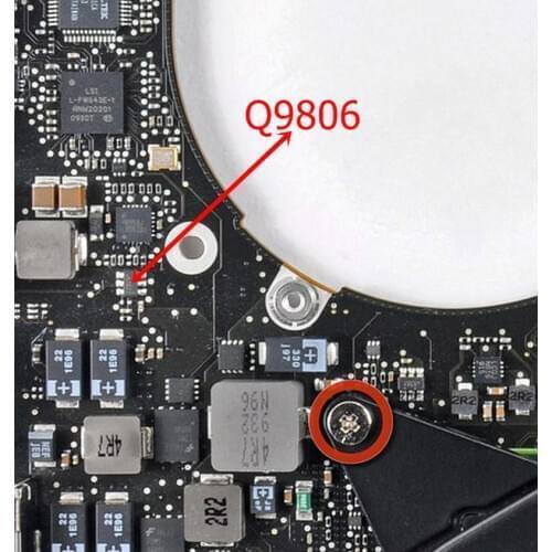 30PCS/LOT for Macbook Pro unibody Air A1278 A1286 A1370 A1369 Q9806 6 feet ic chip 638Z
