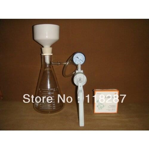 1000 ml Filtration set(filtration flask+Buchener Funnel+Vacuum pump+filter paper)