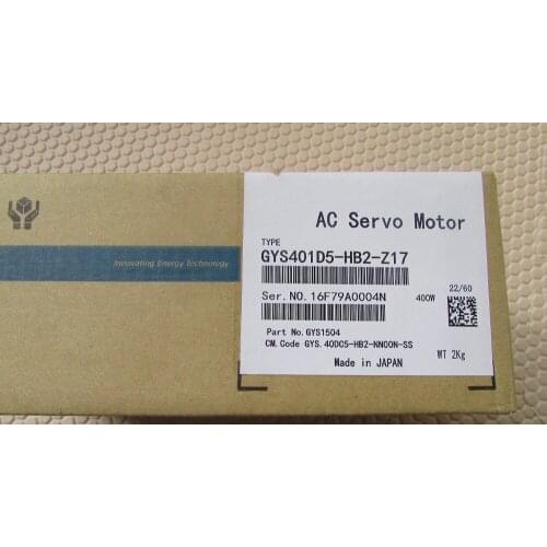 NEW&ORIGINAL AC SERVO MOTOR GYS401D5-HB2 Z17 GYS401D5-HB2-Z17 *100% REAL STOCK,Please contact us for real photo
