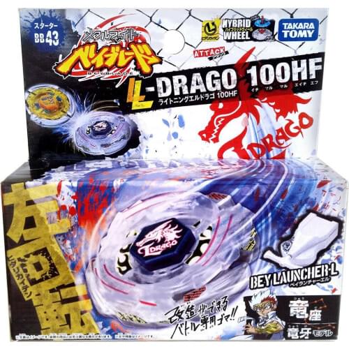 100% Original Takara Tomy Lightning L-Drago 100HF Beyblade (BB43) Starter Set AS CHILDRENS DAY TOYS