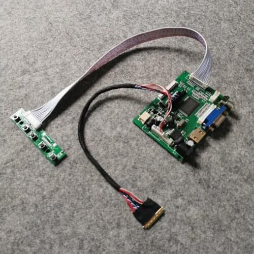 Fit N156B6/N156BGE 15.6" matrix DIY kit LCD monitor controller drive board LVDS-40Pin 60Hz WLED VGA AV notebook pc 1366*768